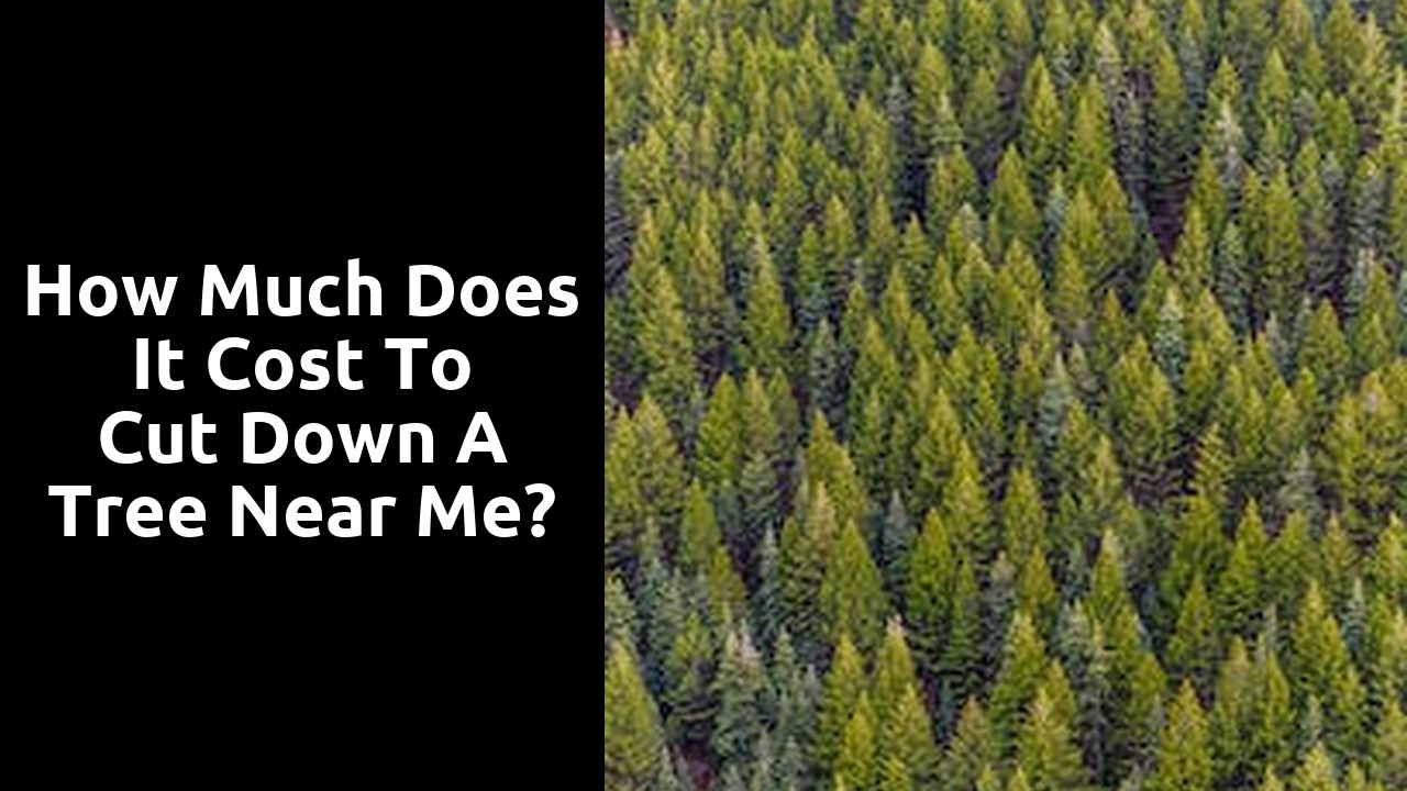 How much does it cost to cut down a tree near me?