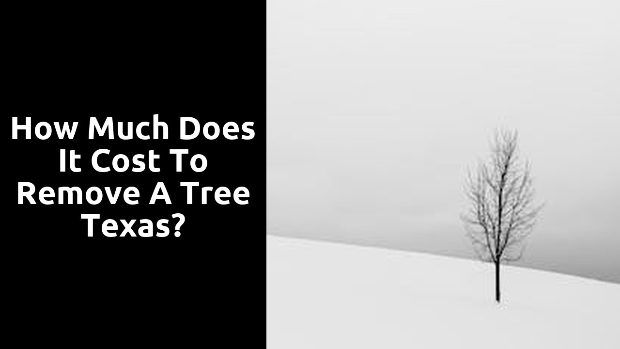 How much does it cost to remove a tree Texas?